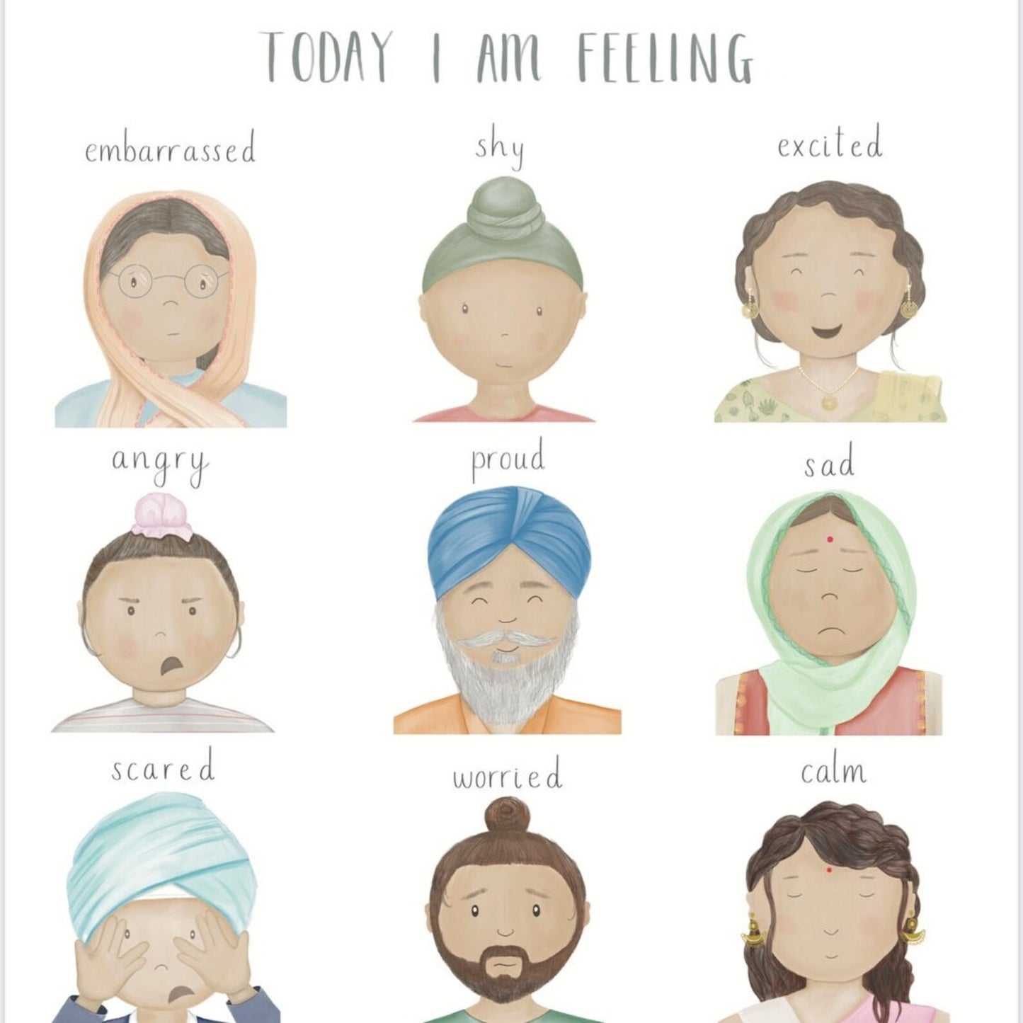 Emotion Flash Cards - The Singh Family